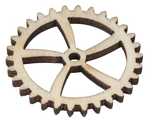 Wooden Assorted Gears & Cogs (Pack of 100)