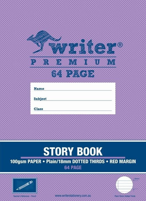 Writer Premium Story Book 18mm Dotted Thirds (64PG)