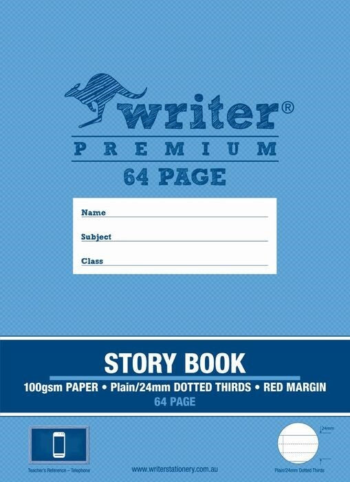 Writer Premium Story Book 24mm Dotted Thirds (64PG)