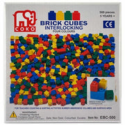 COKO - Cube Bricks (4 Assorted Colours) 500 pc set