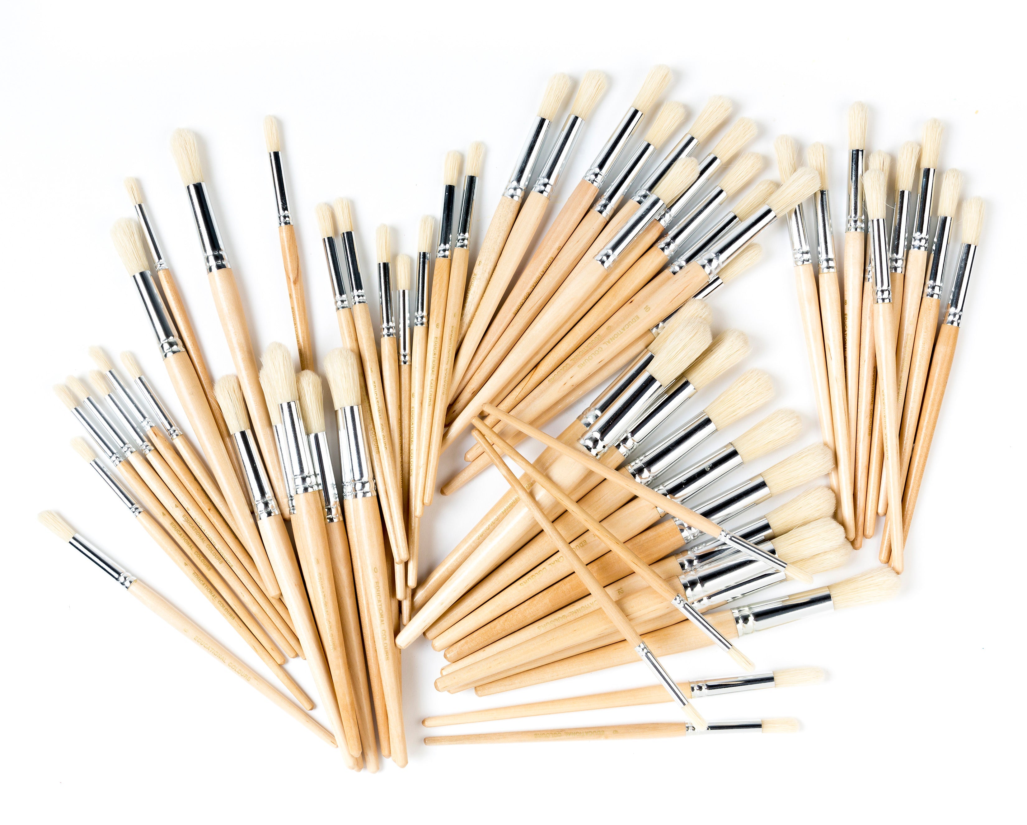 Hog Hair Brushes, Round: Pack of 60
