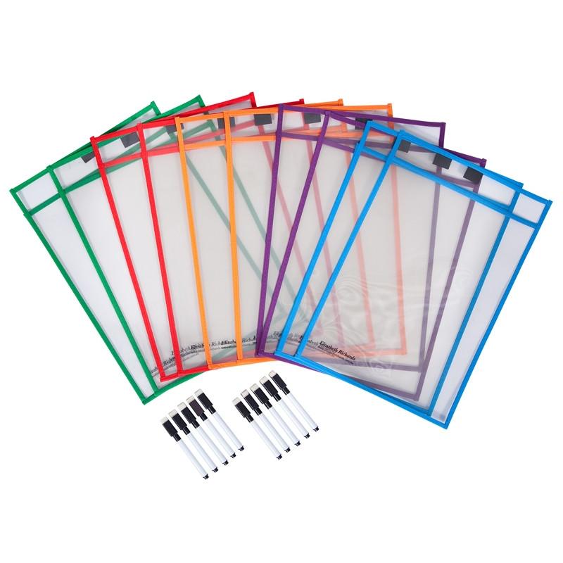 Write 'n' Wipe Paper Saver Sleeves (inc. Pens) - Pack of 10