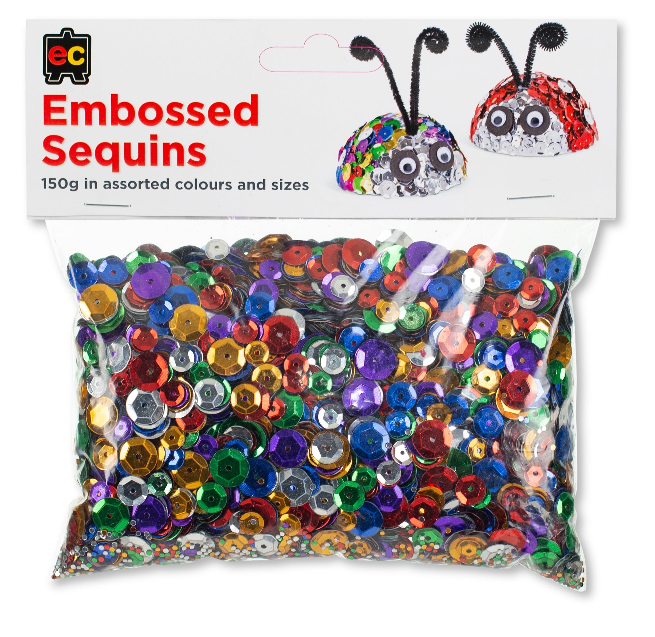 Embossed Sequins - Assorted (150g)