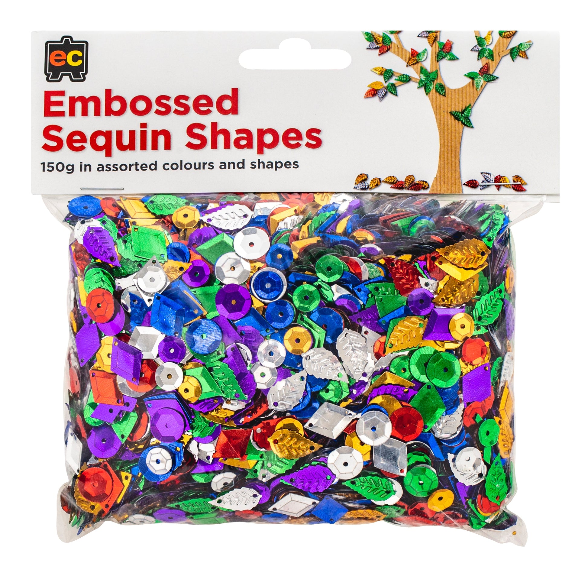 Embossed Sequins - Shapes (150g)