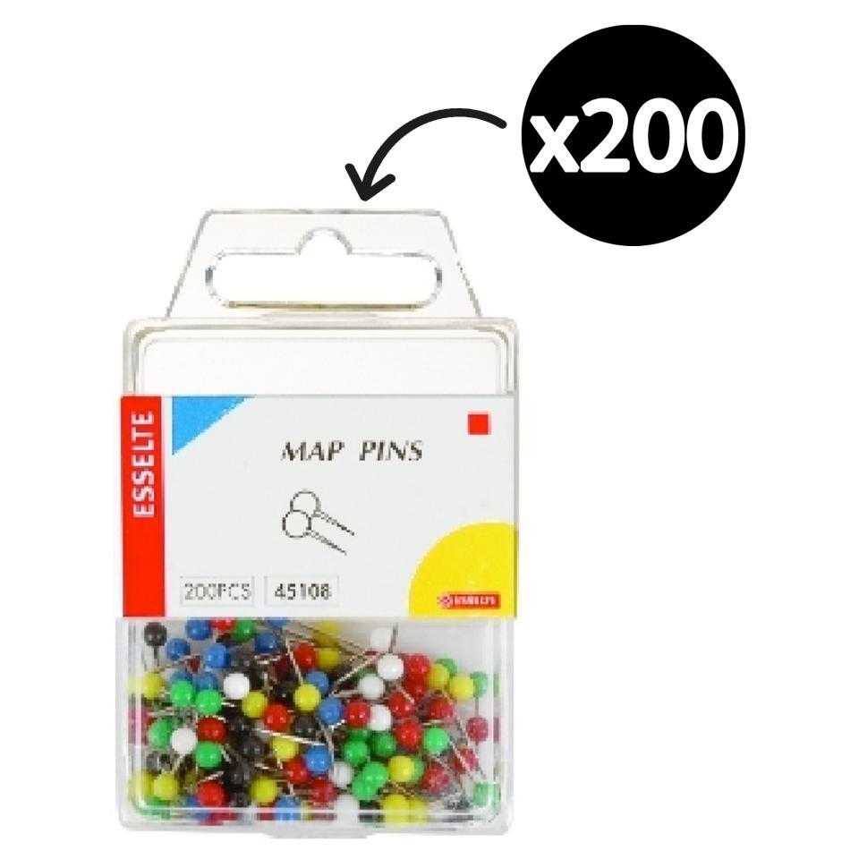 Map Pins (Pack of 200)