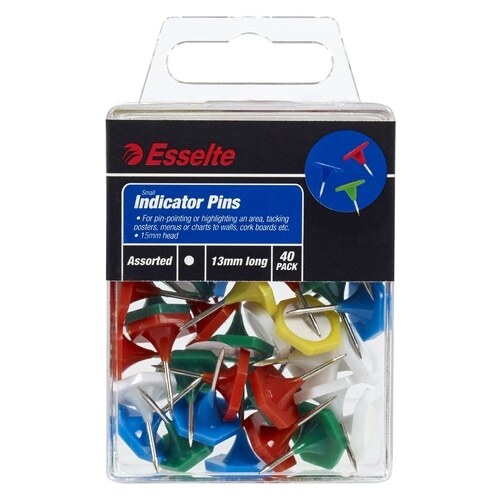 Esselte Pins Indicator: Small - Pack of 40