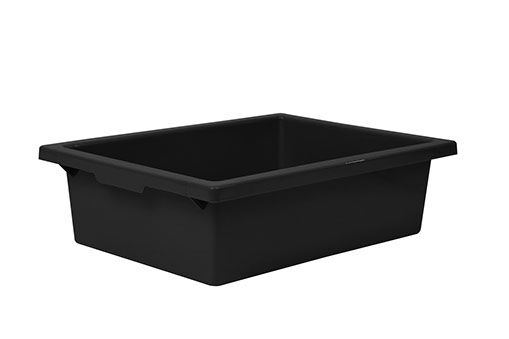 Plastic Tote Tray - Black