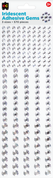 Adhesive Gems Iridescent 570pcs