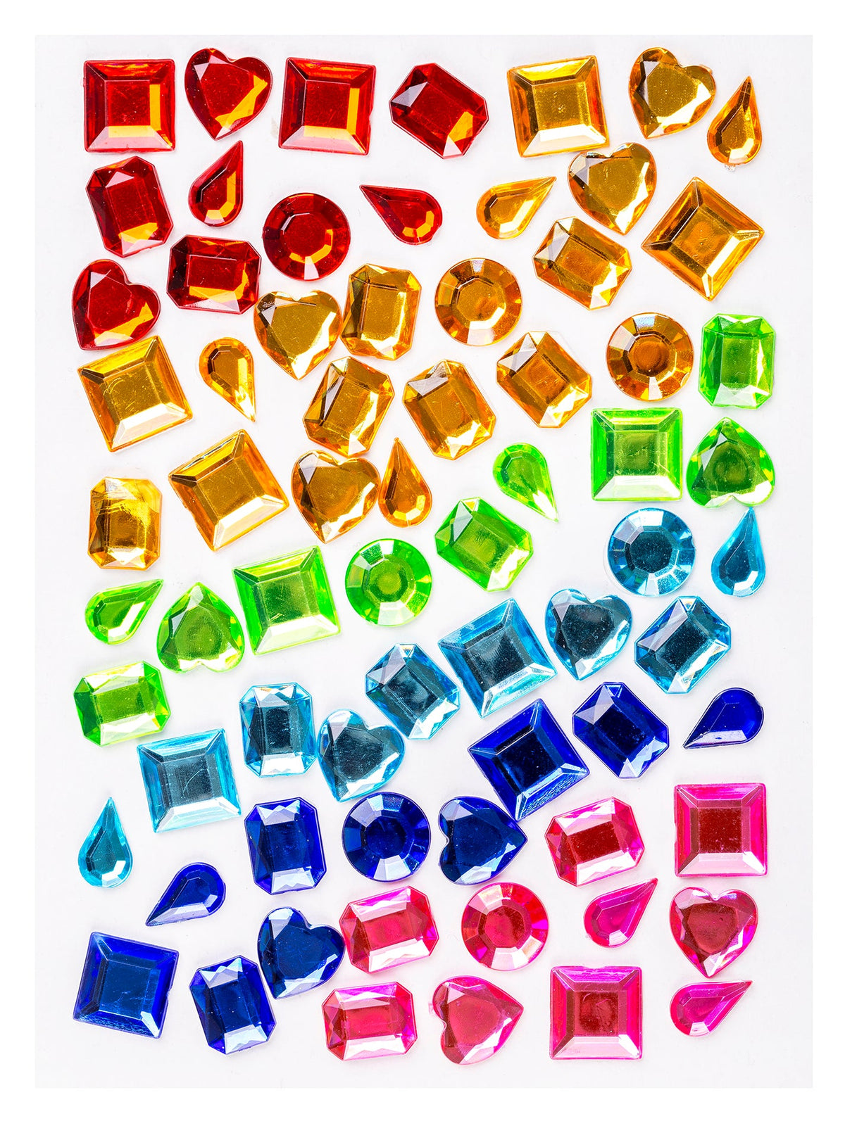 Adhesive Gems Shaped 70pcs - view 2