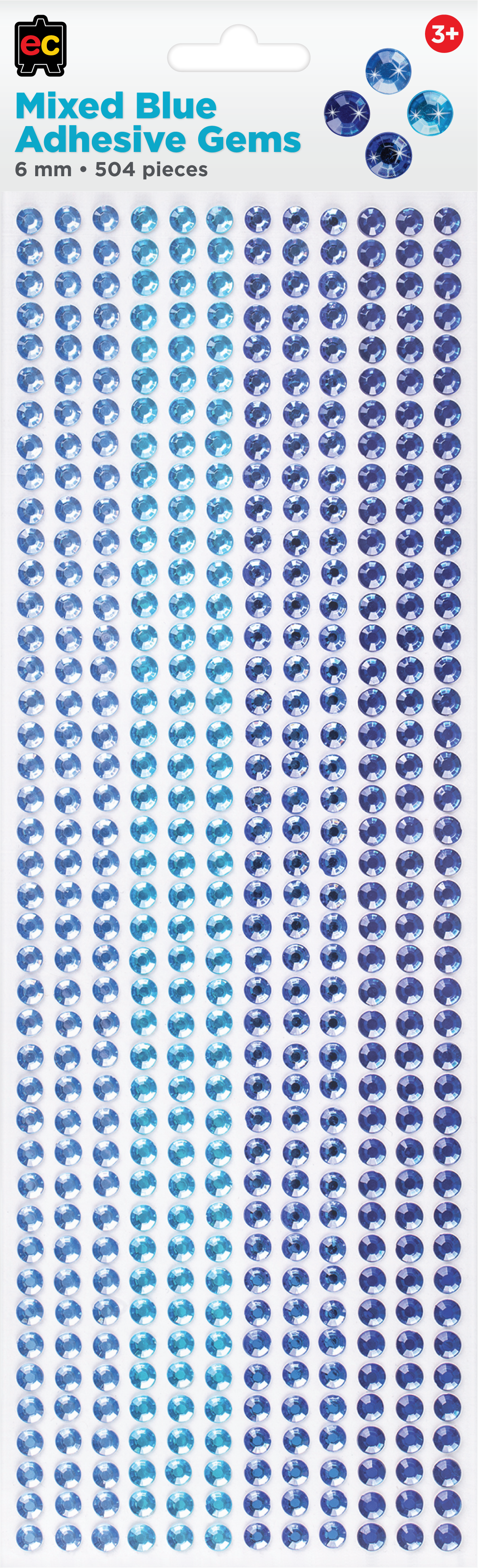 Mixed Adhesive Gems 504pcs