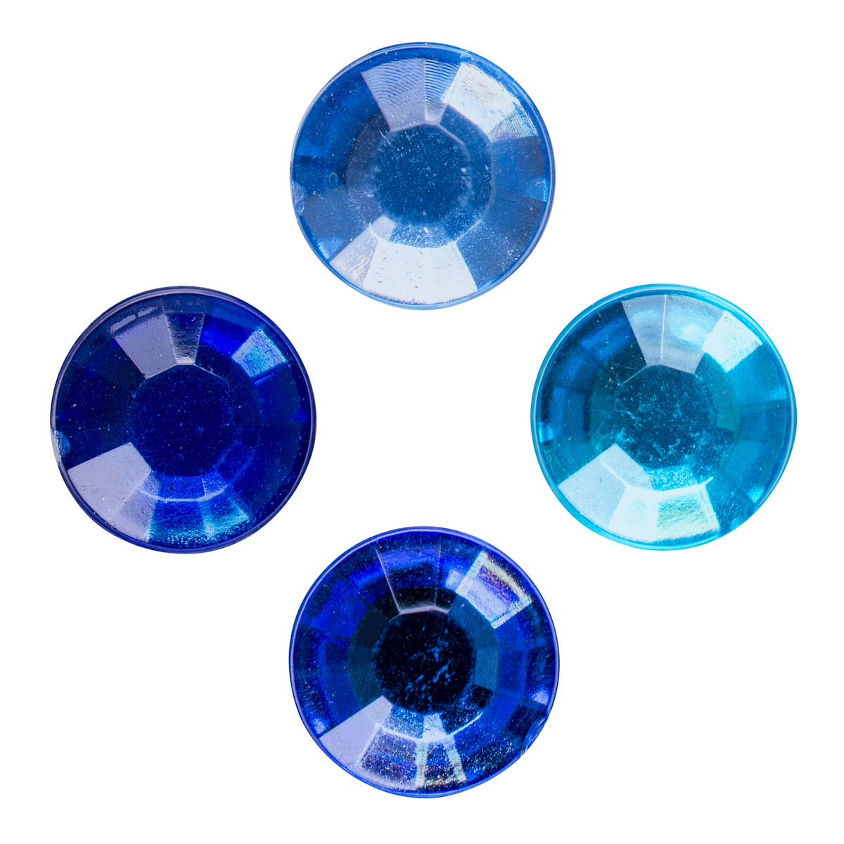 Mixed Adhesive Gems Blue 504pcs - view 2