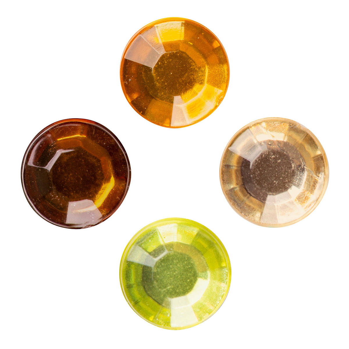 Mixed Adhesive Gems Gold 504pcs - view 2