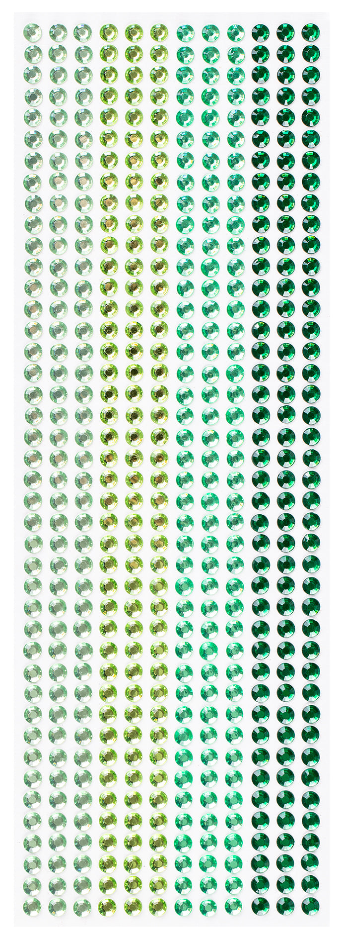 Mixed Adhesive Gems Green 504pcs - view 3