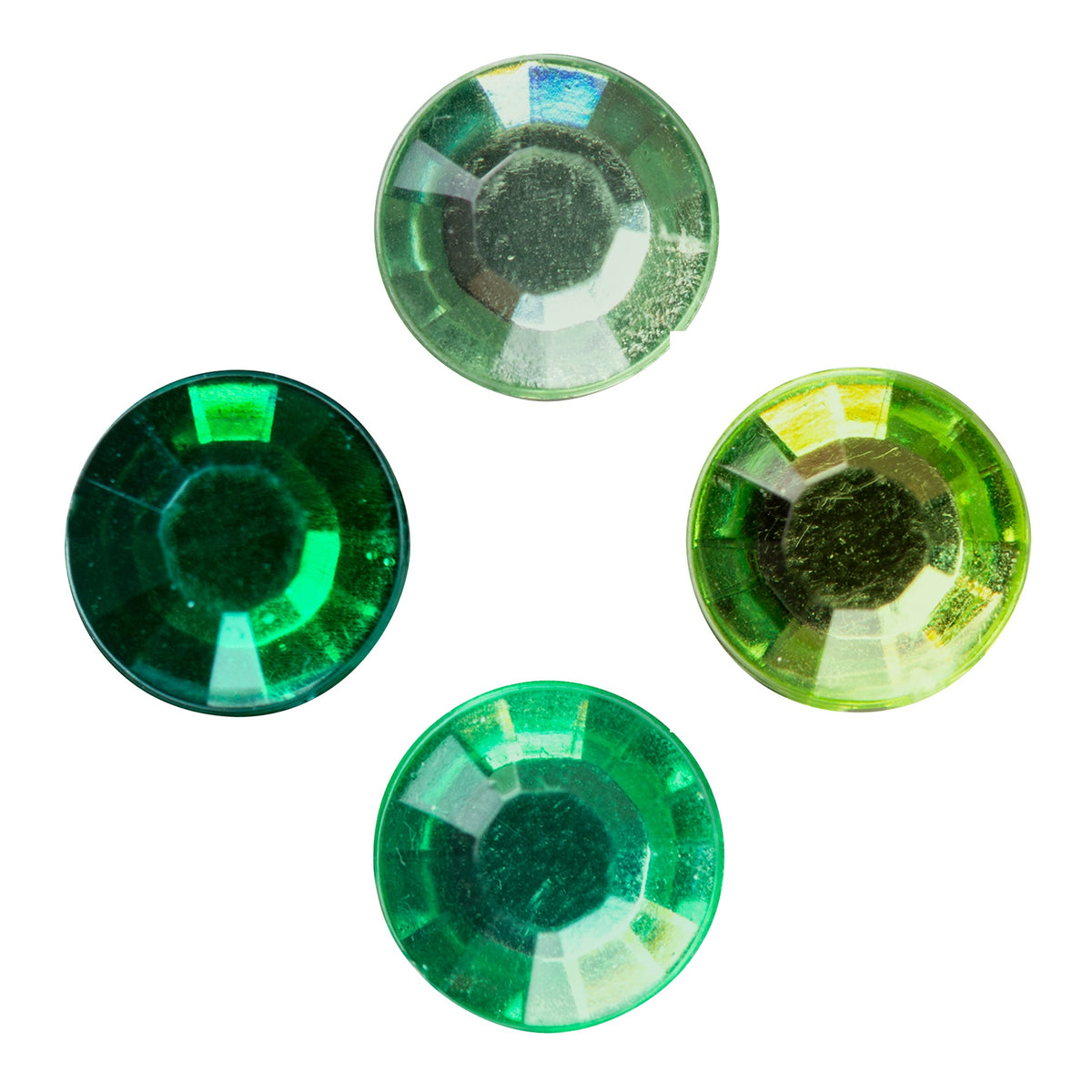 Mixed Adhesive Gems Green 504pcs - view 2