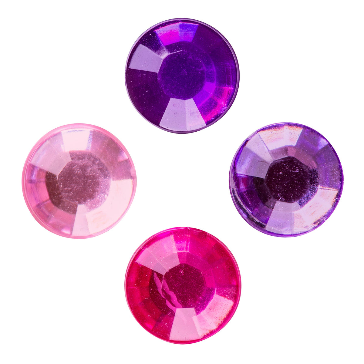 Mixed Adhesive Gems Pink 504pcs - view 2