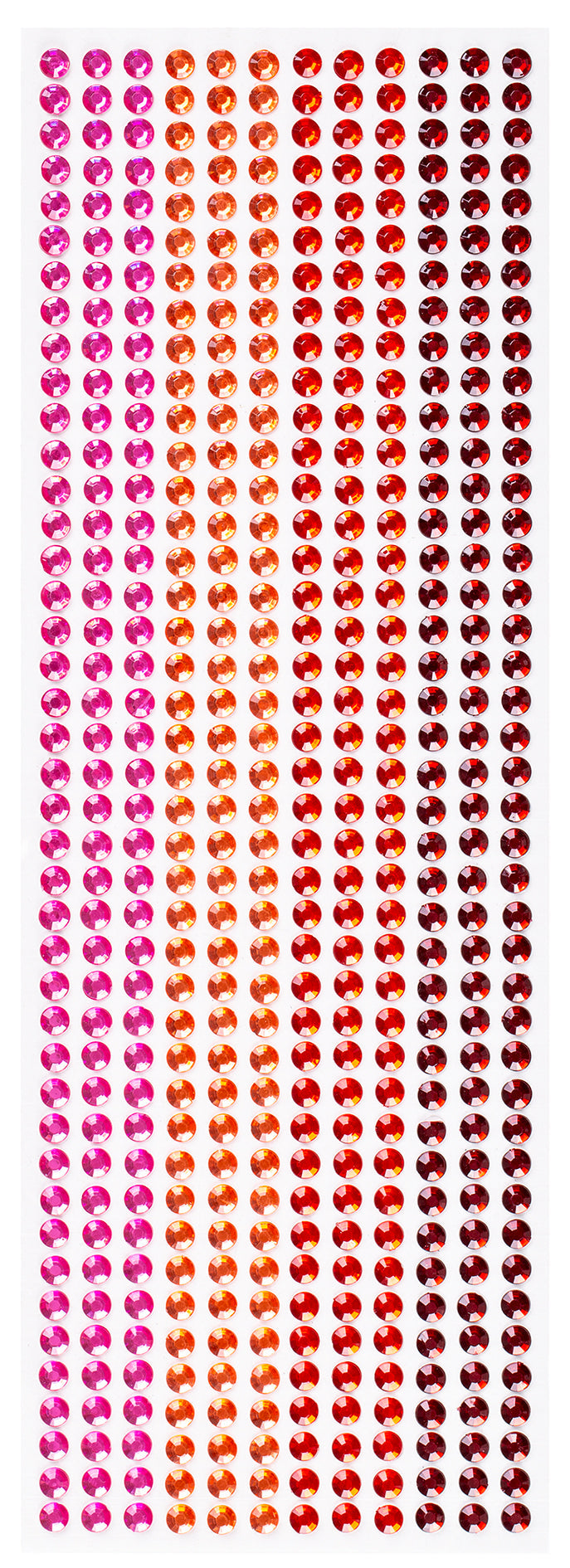 Mixed Adhesive Gems Red 504pcs - view 3