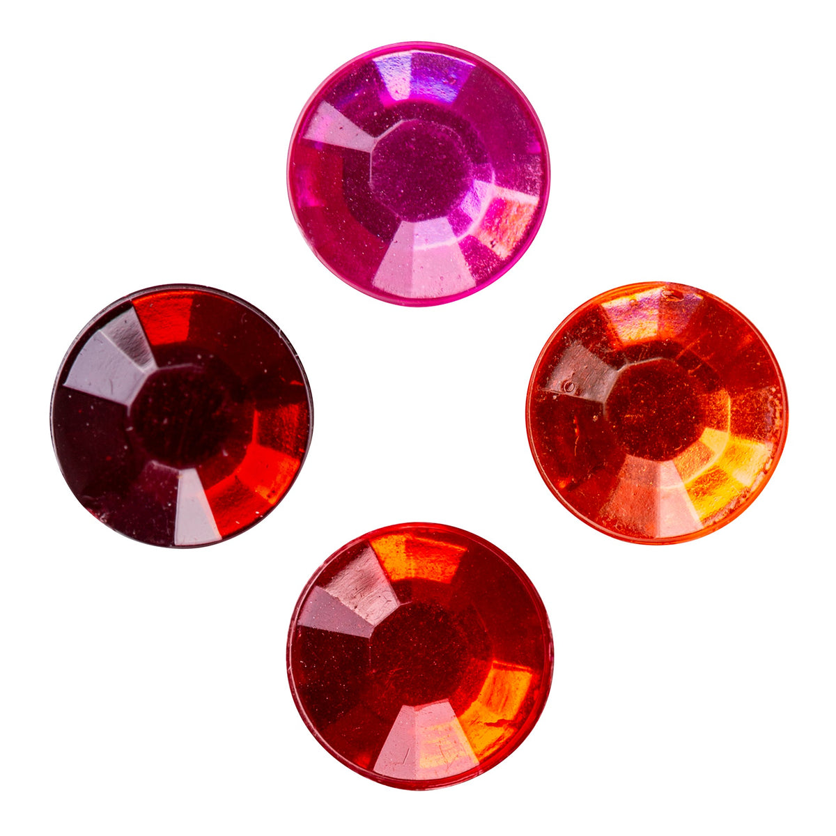 Mixed Adhesive Gems Red 504pcs - view 2