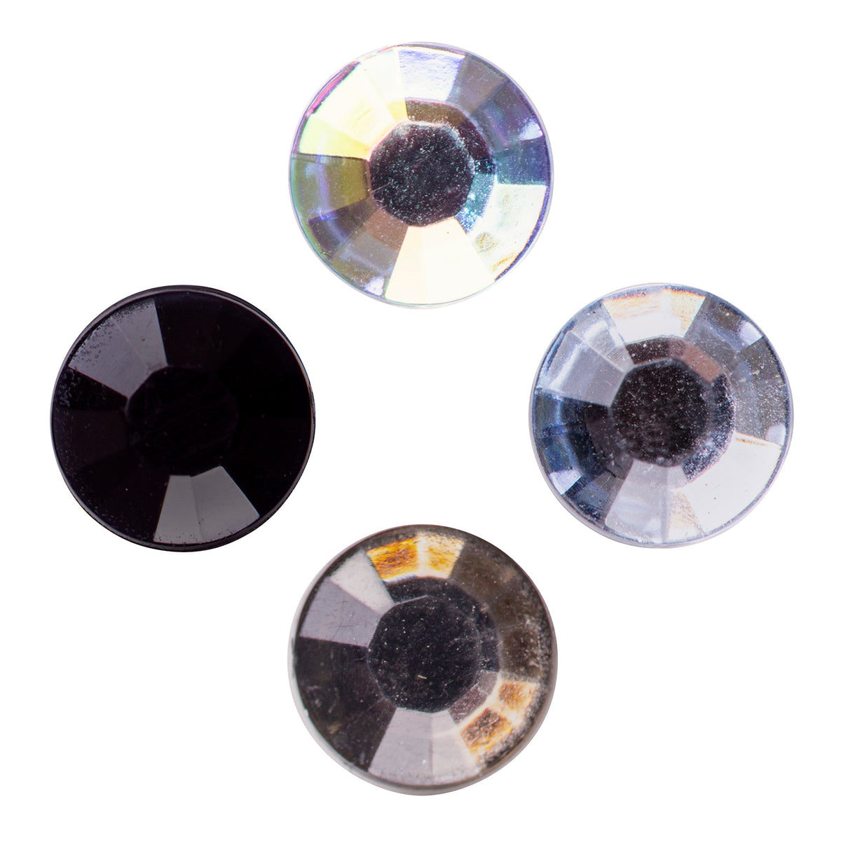 Mixed Adhesive Gems Silver 504pcs - view 2