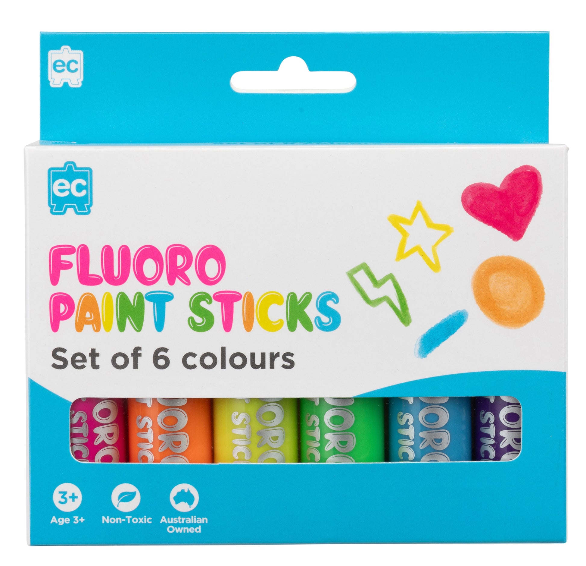 EC Paint Sticks Fluoro - Set of 6