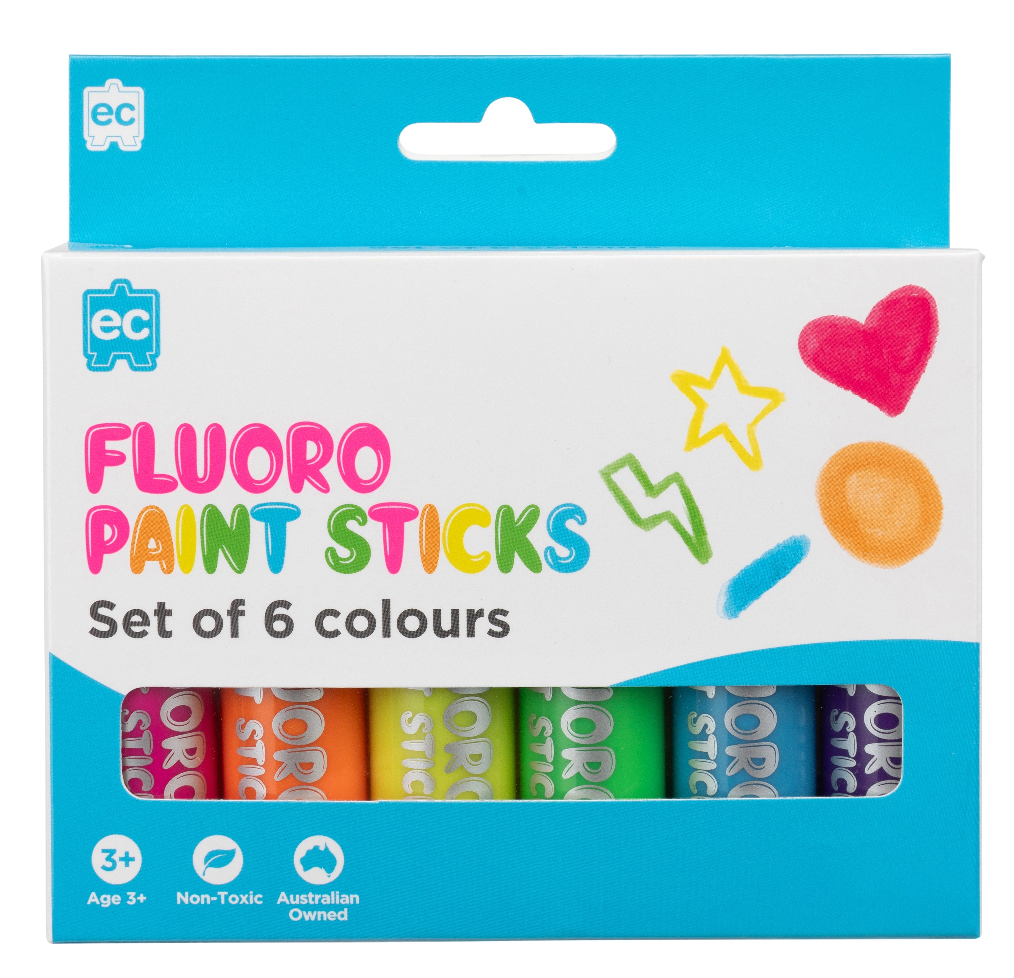 EC Paint Sticks Fluoro - Set of 6
