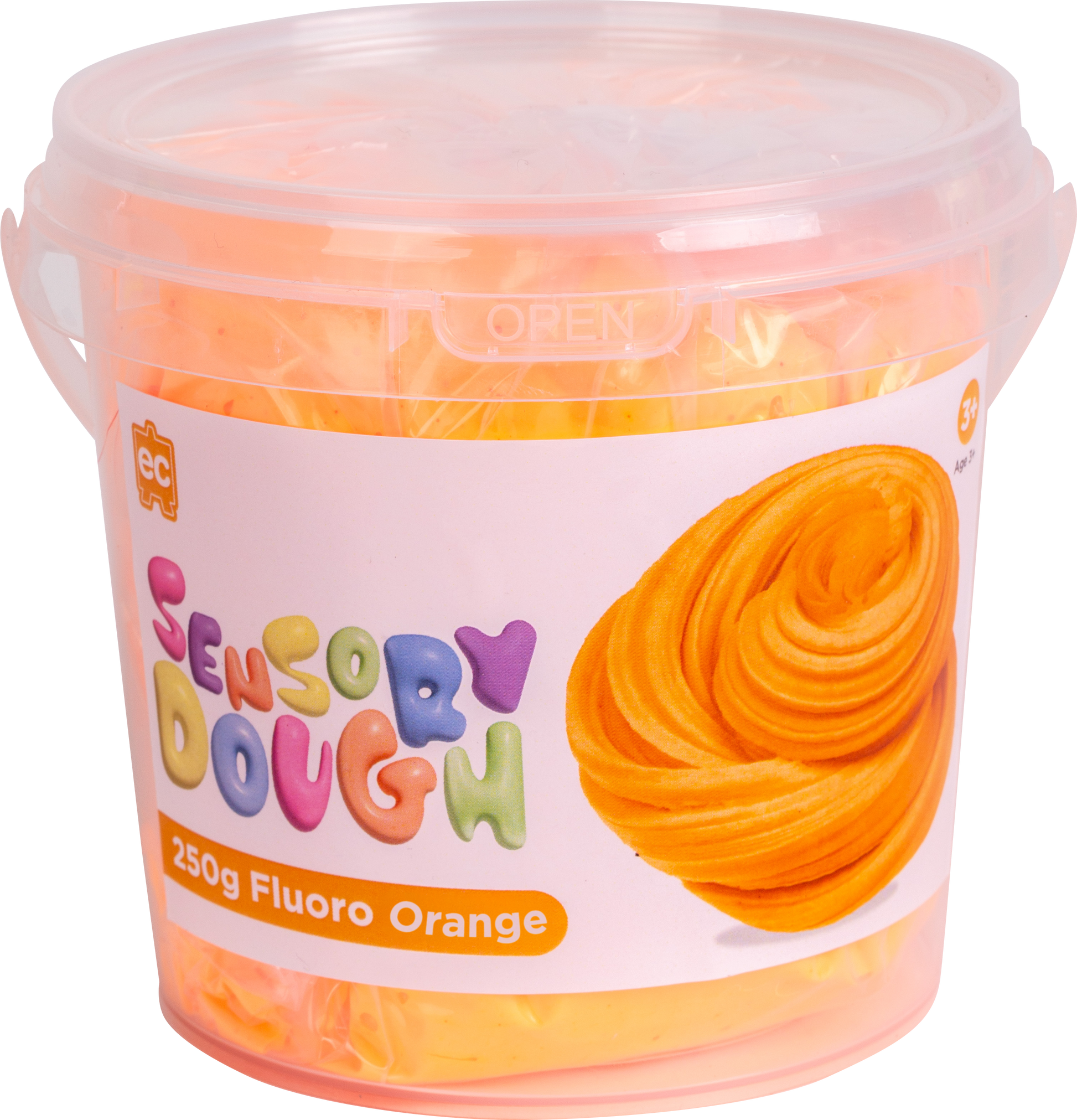 Sensory Dough - Fluoro Orange 250g