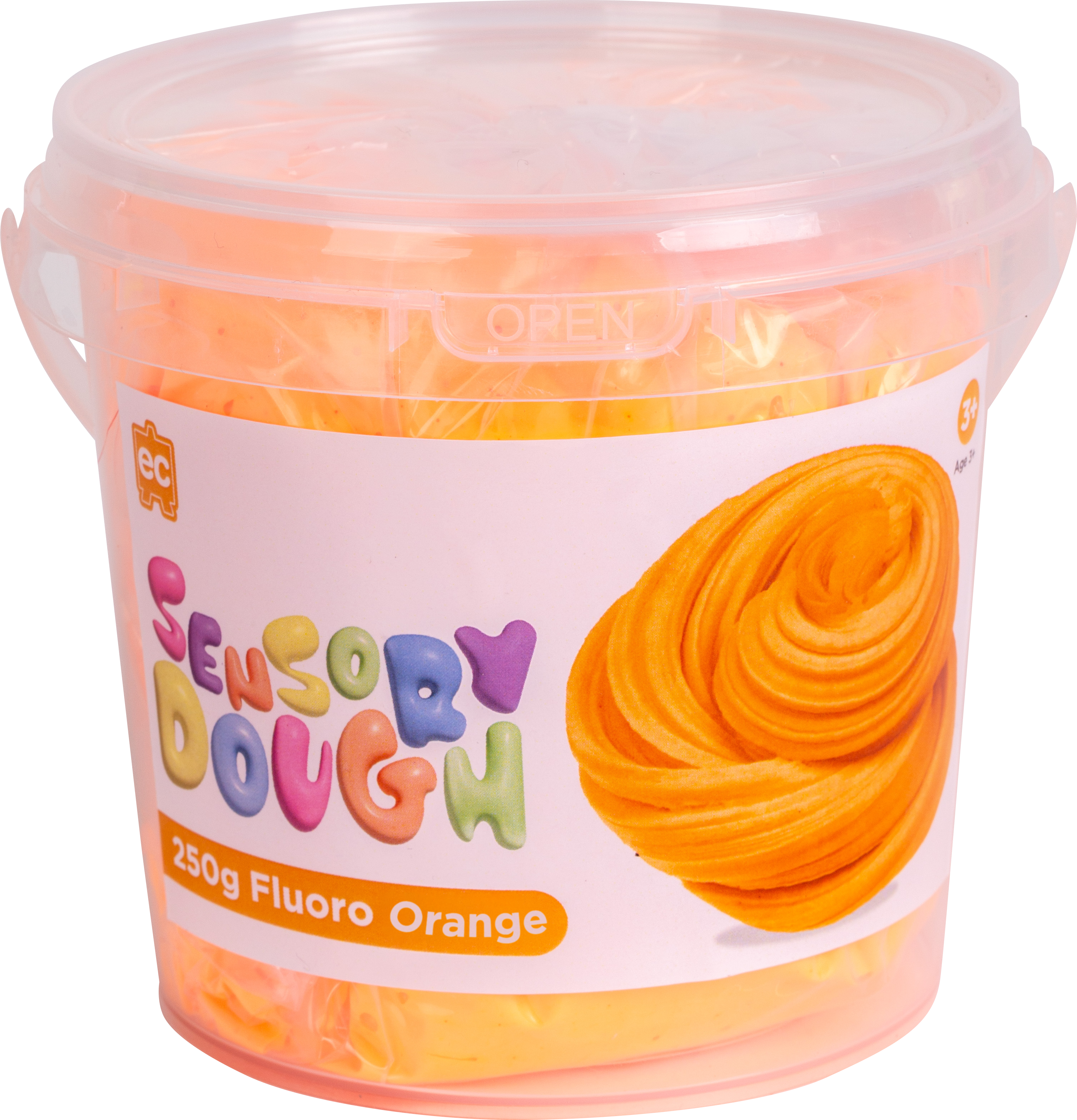 Sensory Dough - Fluoro Orange 250g