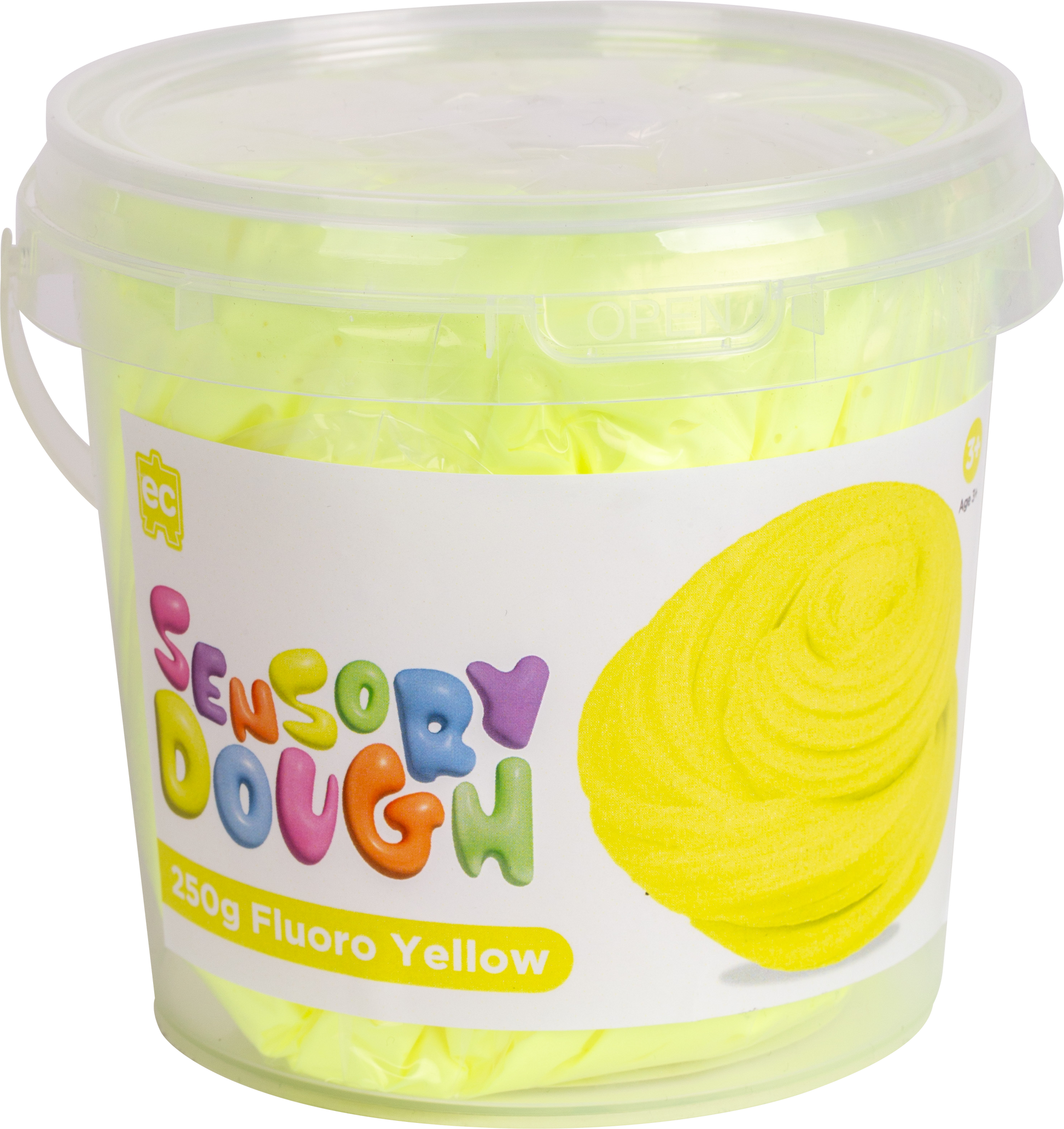 Sensory Dough - Fluoro Yellow 250g