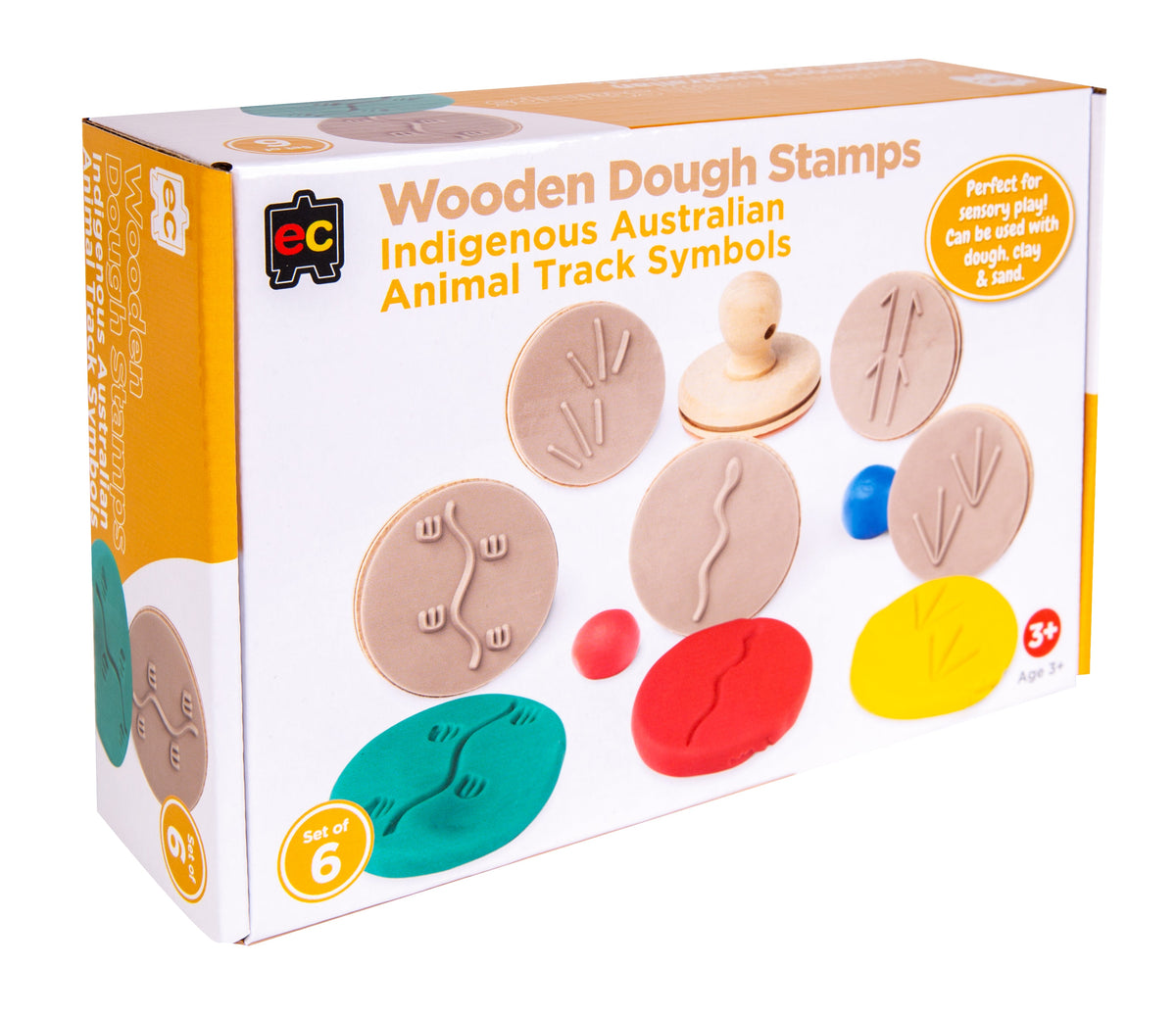 Wooden Dough Stamps - Indigenous Ani Track