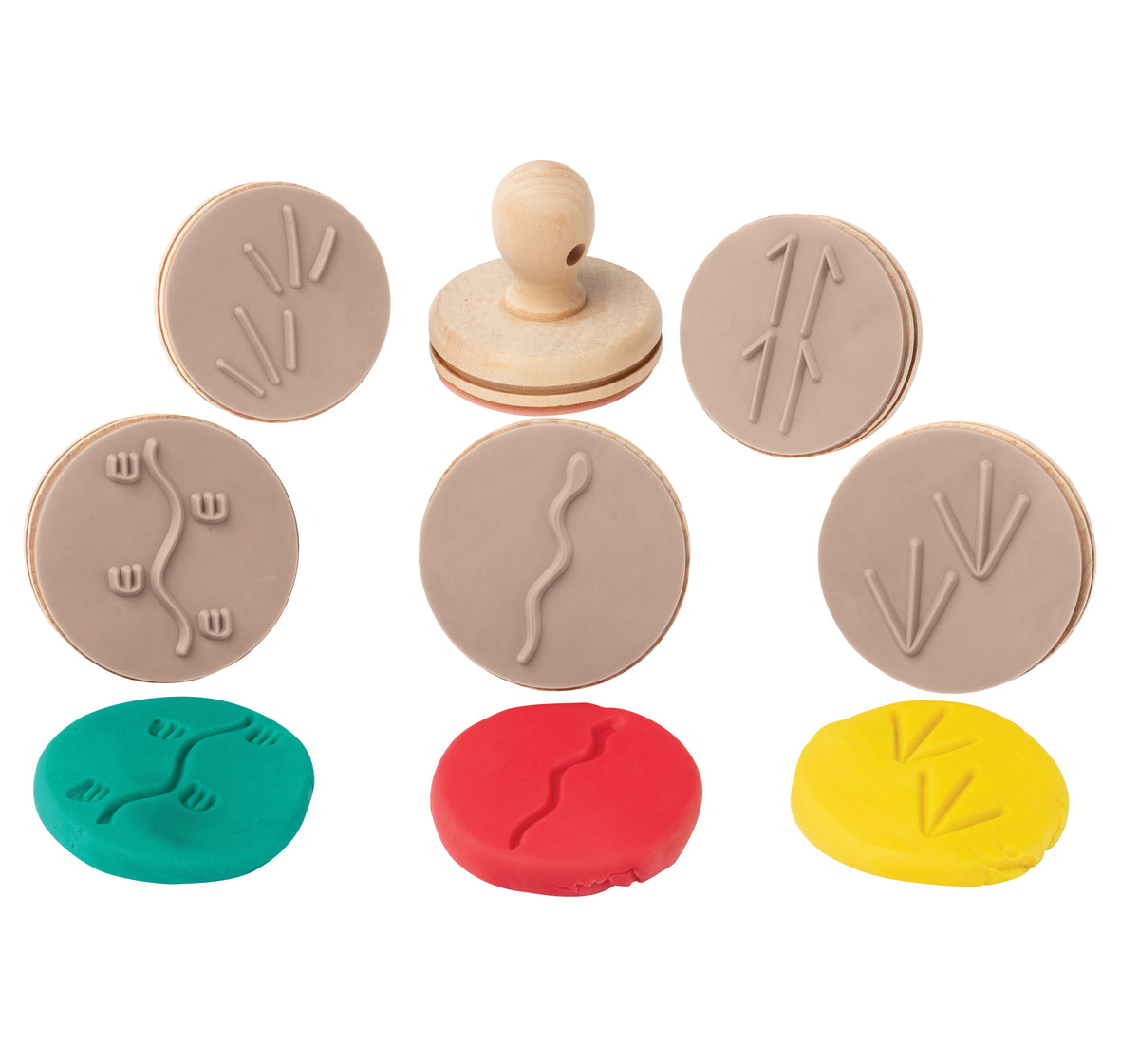 Wooden Dough Stamps - Indigenous Ani Track - view 2