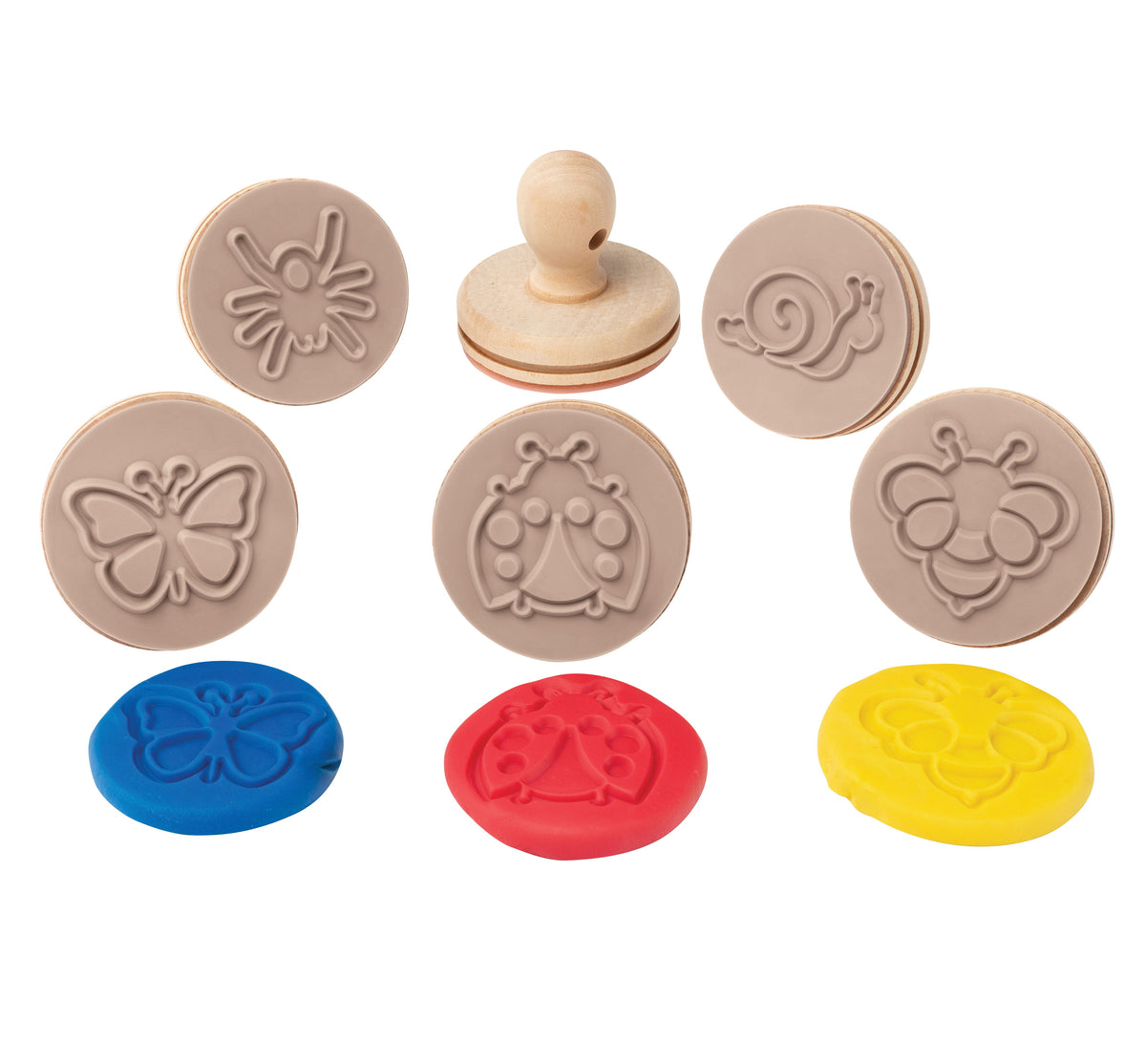 Wooden Dough Stamps - Bugs - view 2