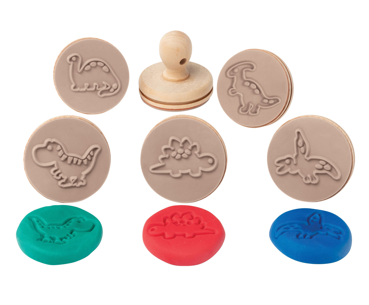 Wooden Dough Stamps - Dinosaurs - view 2