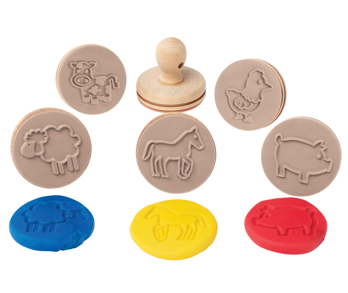 Wooden Dough Stamps - Farm - view 2