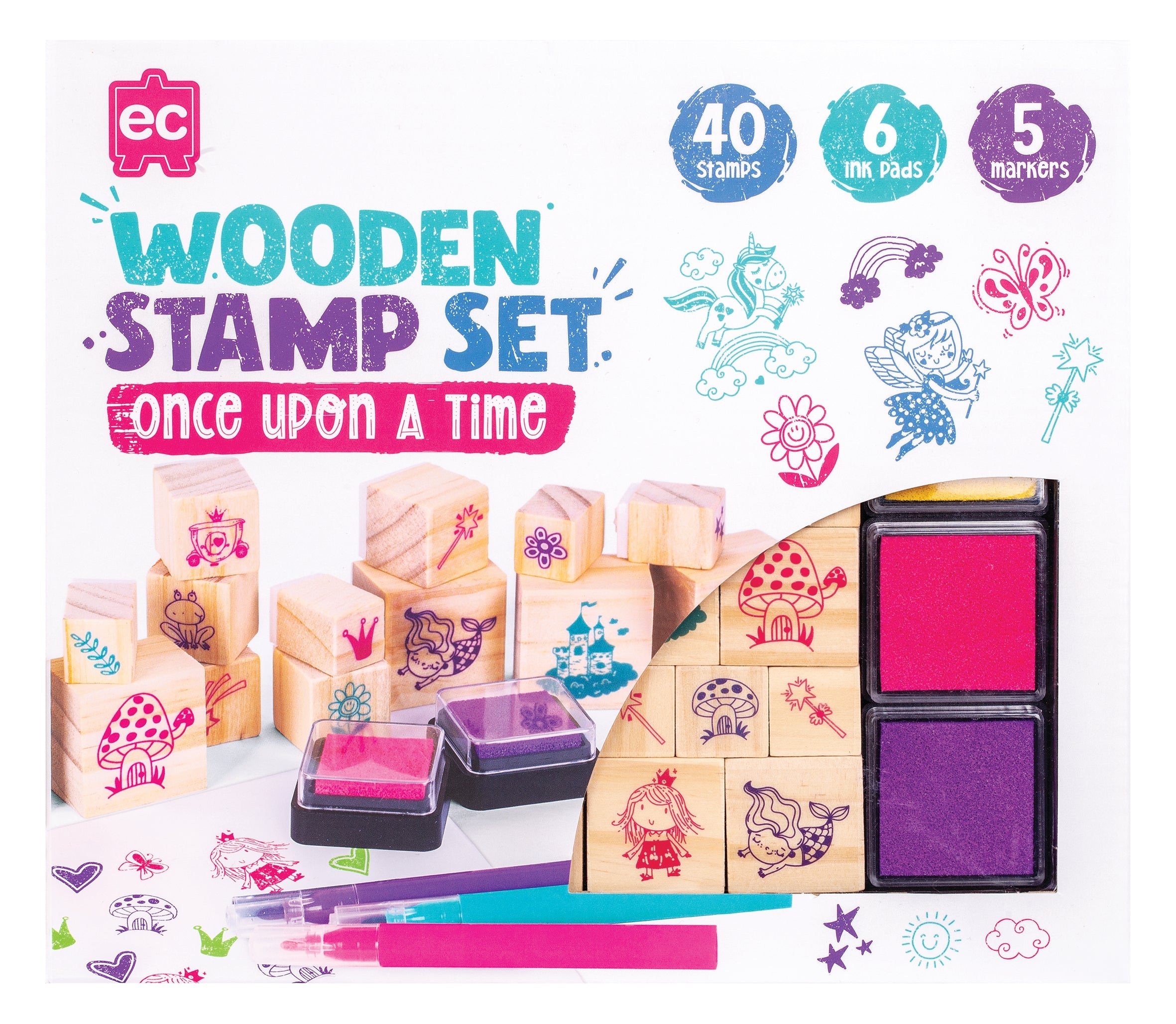 EC Wooden Stamp Set (51 Pieces) - Once Upon A Time