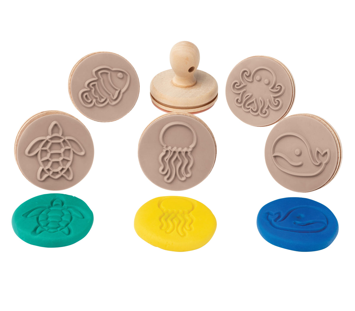 Wooden Dough Stamps - Sea - view 2