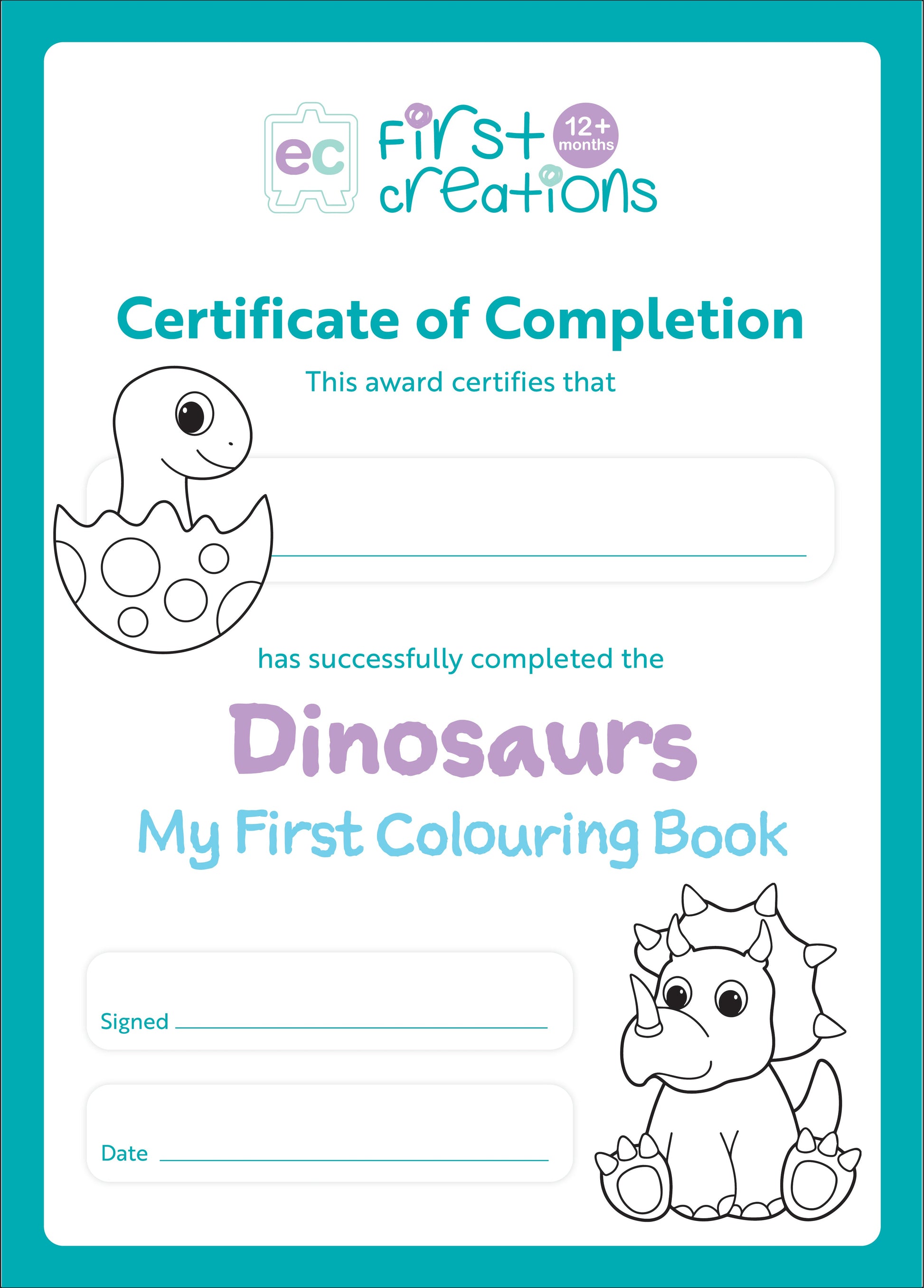 My First Colouring Book - Dinosaurs