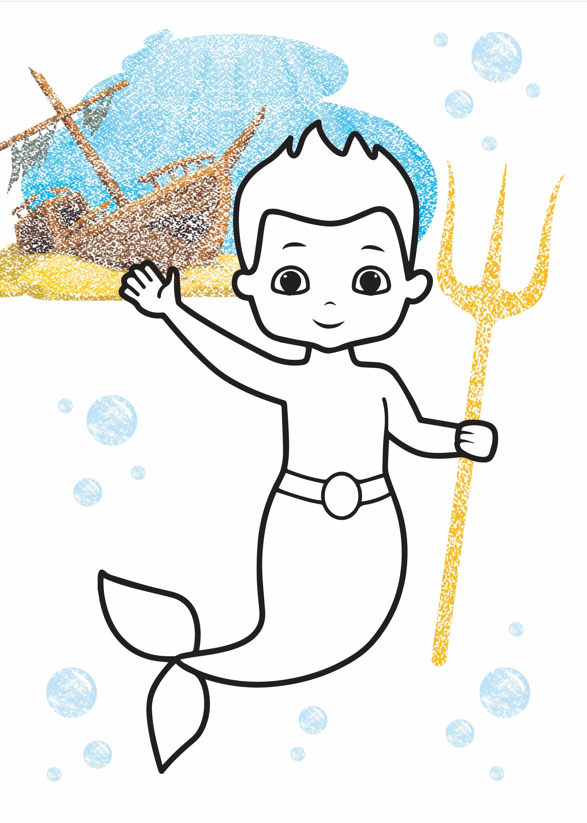 My First Colouring Book - Mermaids