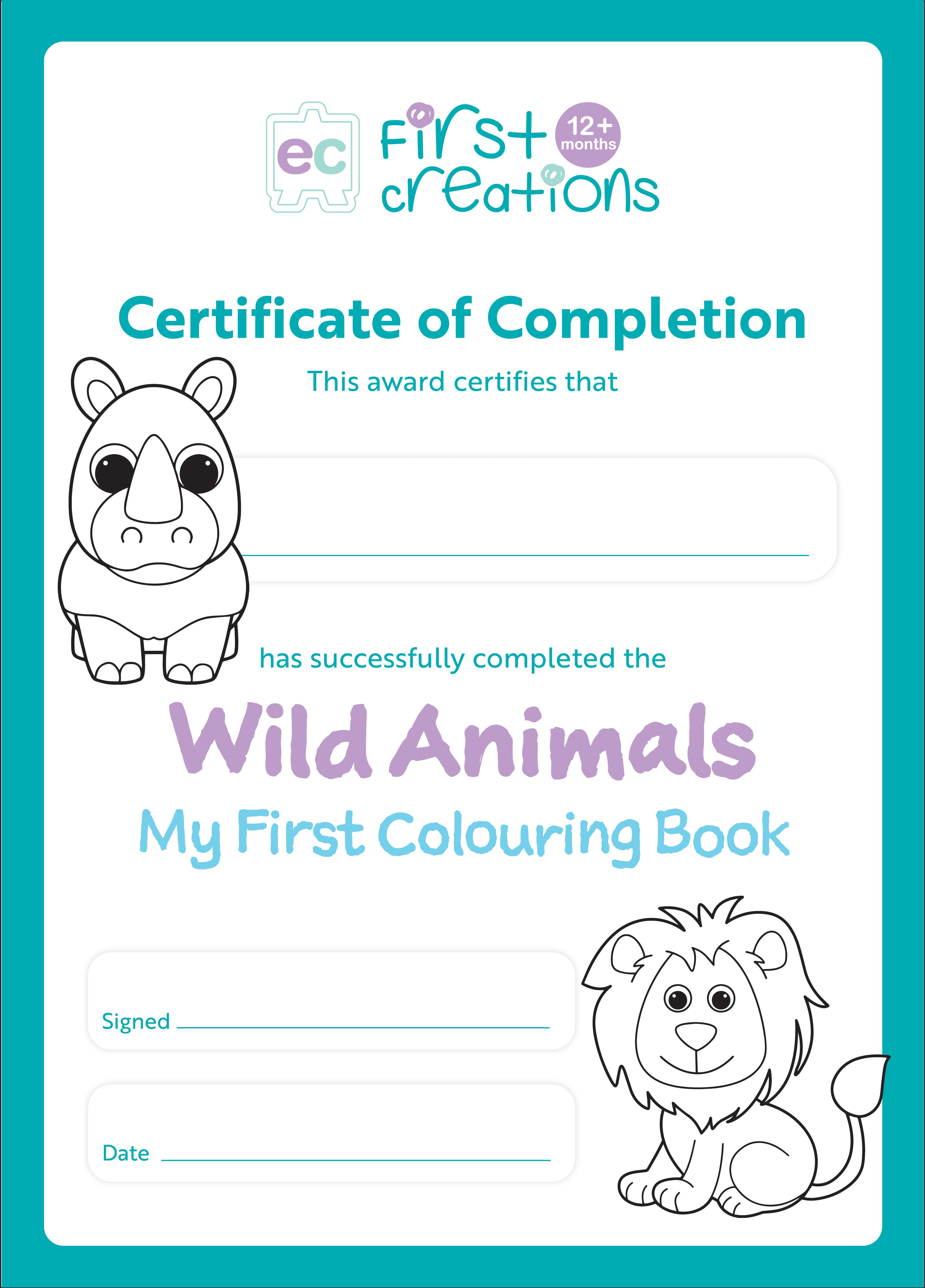 My First Colouring Book - Wild Animals