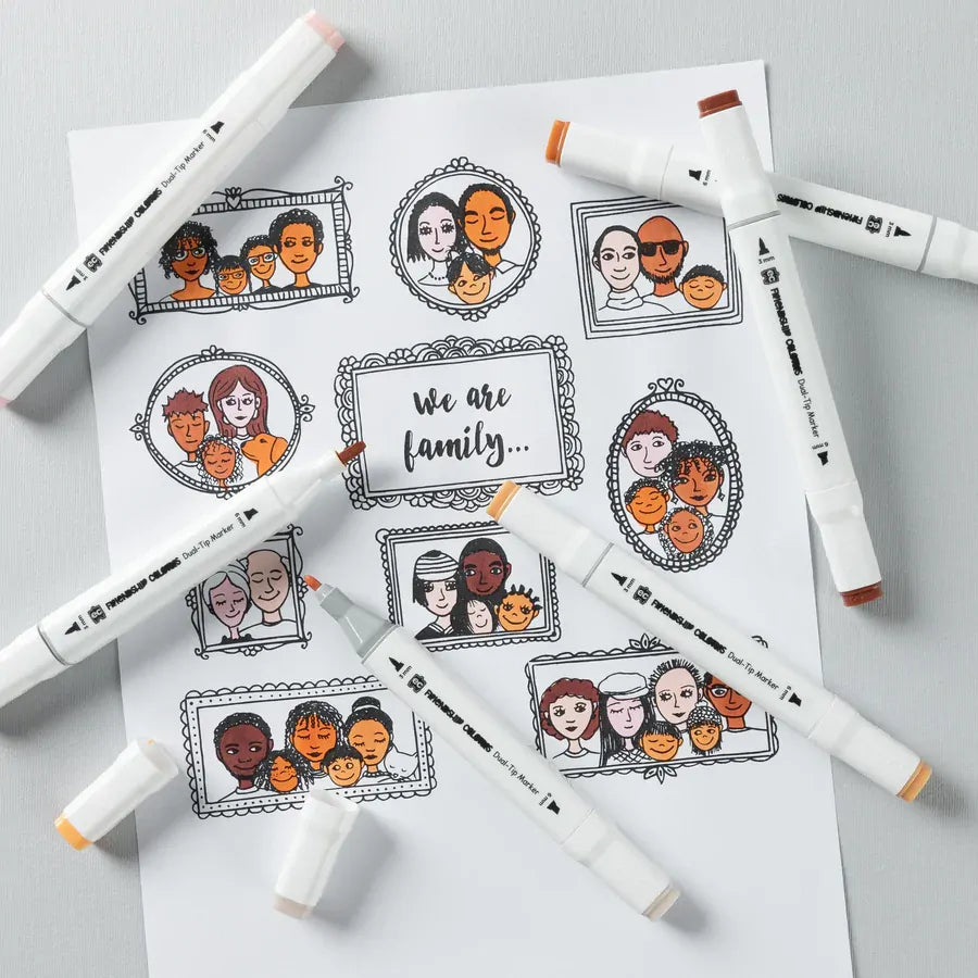 Friendship Colours Dual-Tip Markers Pack of 12