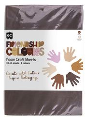 Friendship Colour Foam Sheets - Pack of 30