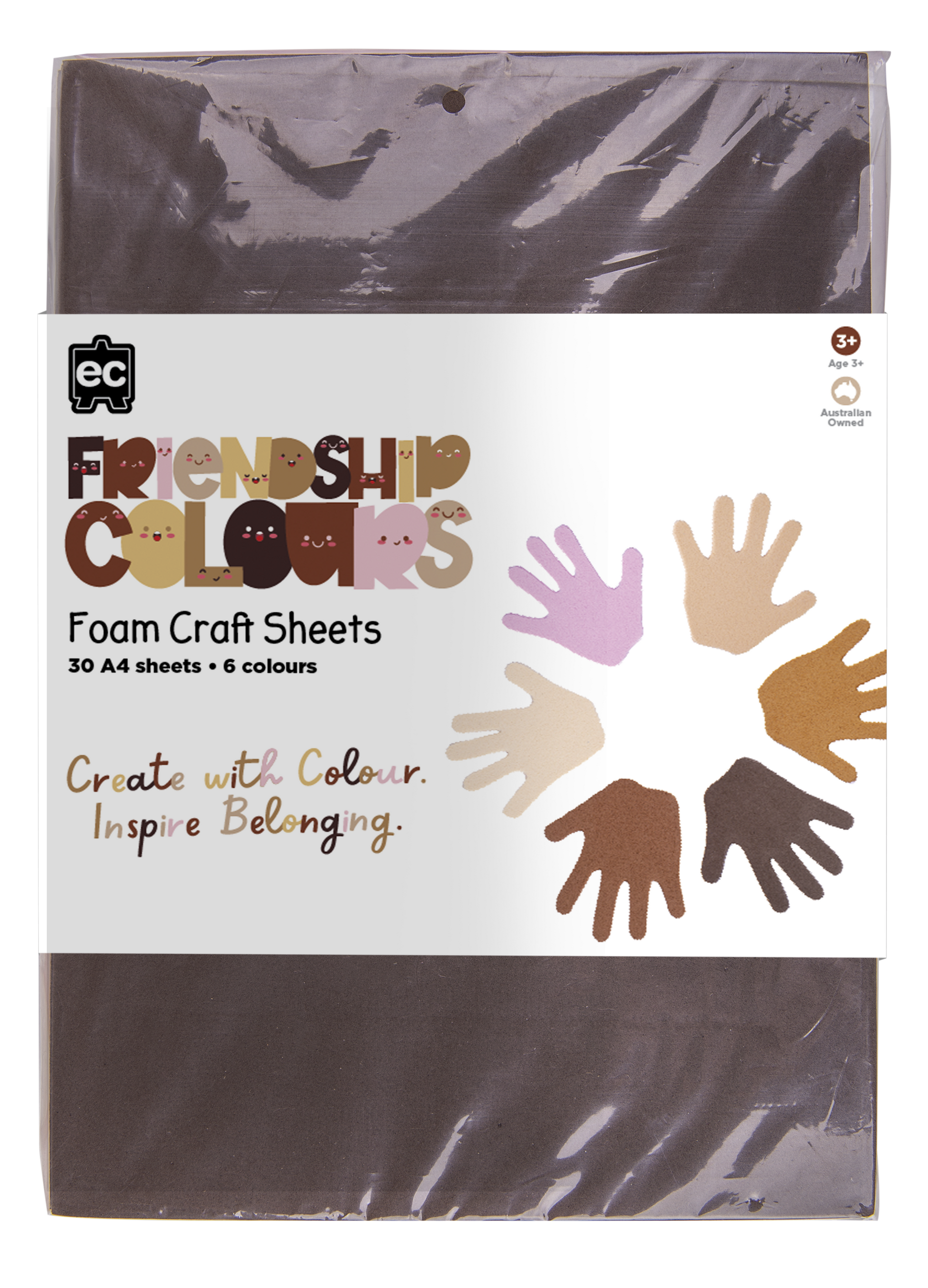 Friendship Colour Foam Sheets - Pack of 30