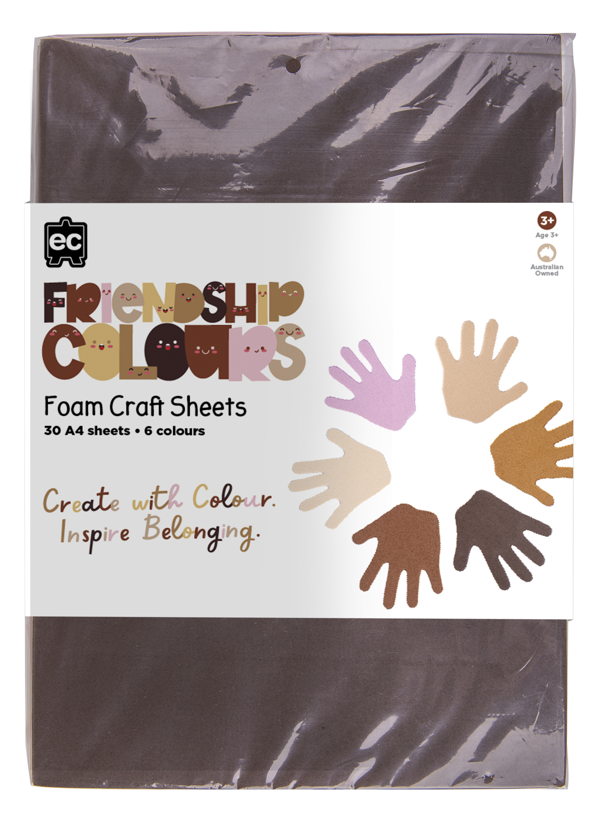 Friendship Colour Foam Sheets - Pack of 30