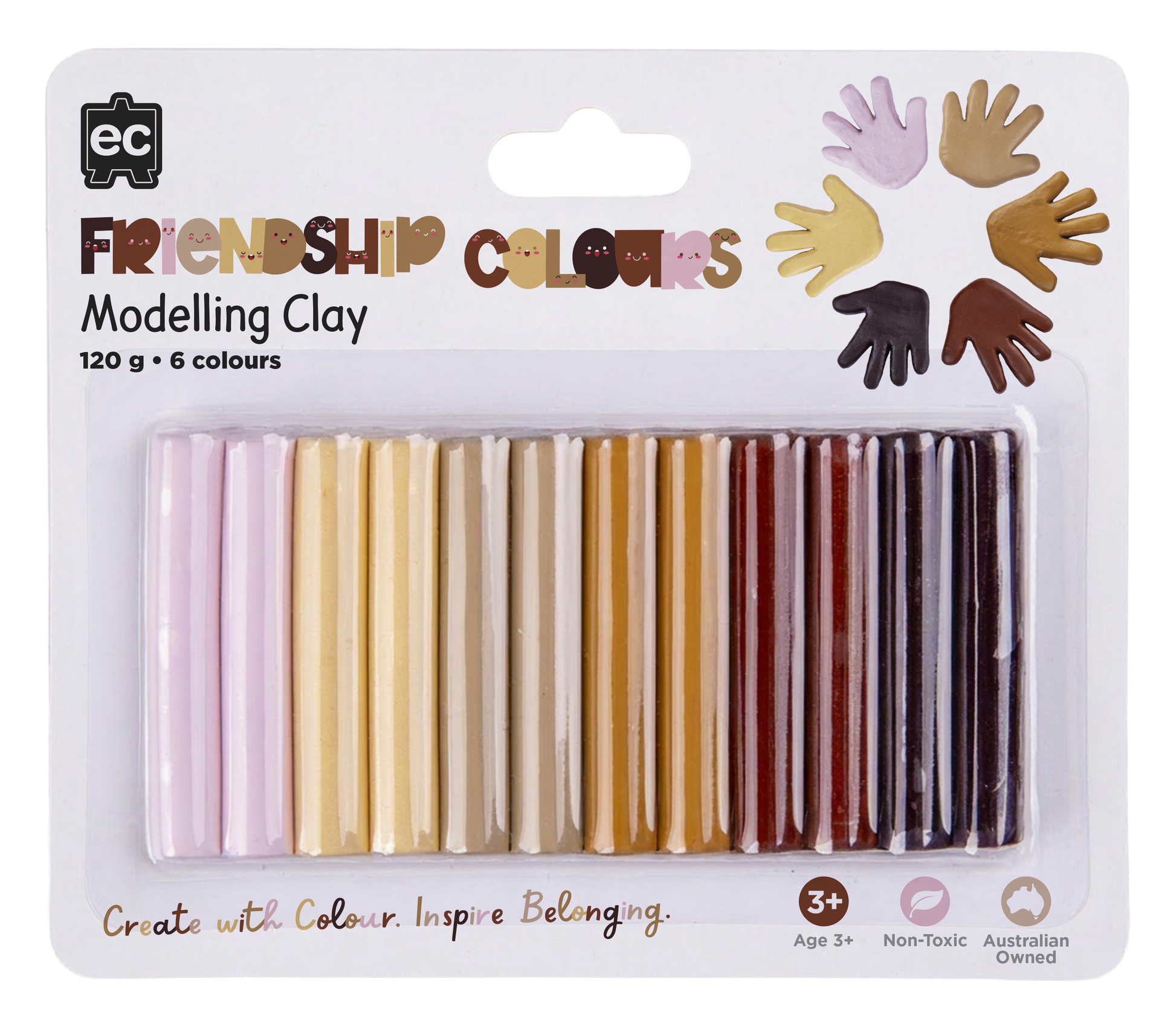 Friendship Colour Modelling Clay - 120g Set