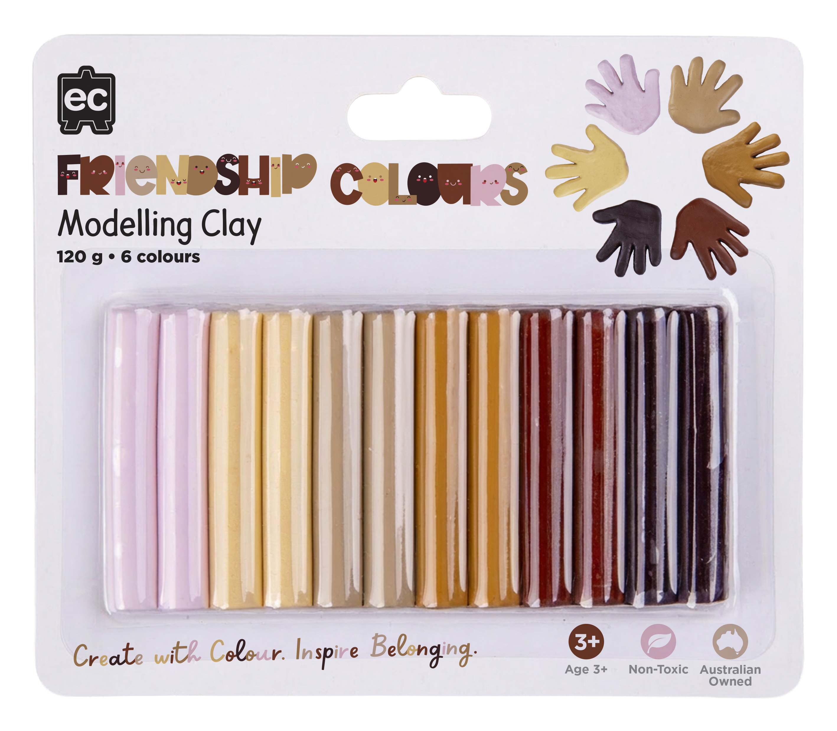 Friendship Colour Modelling Clay - 120g Set