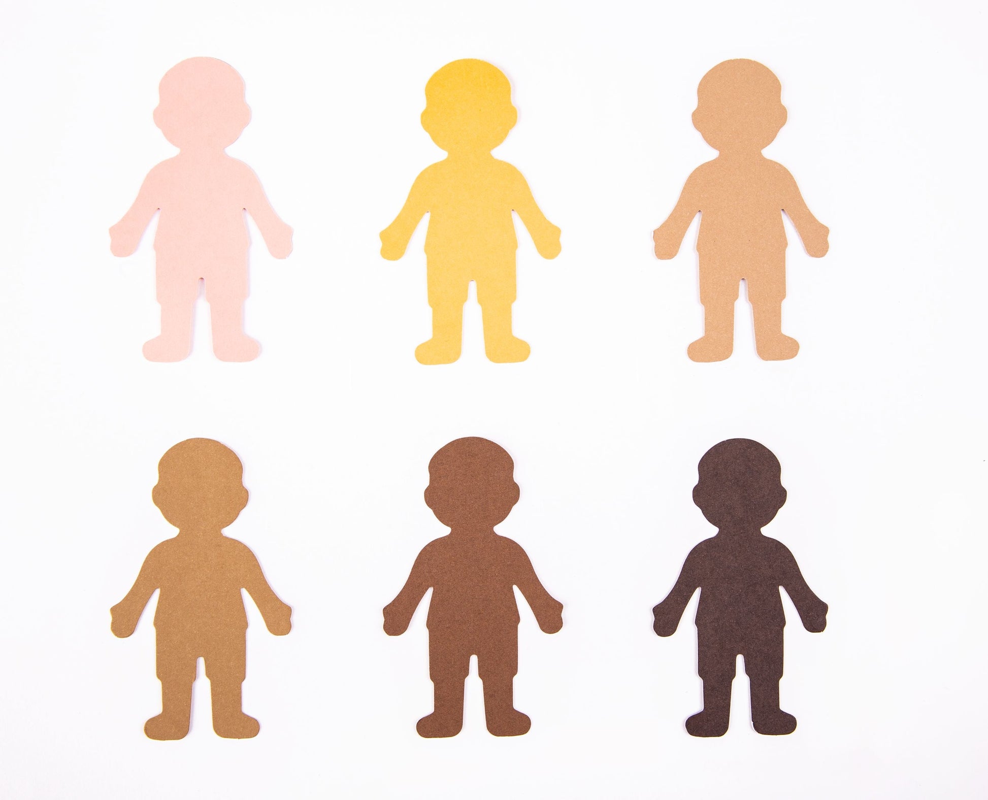 Friendship Colour Paper Family Shapes - Pack of 150