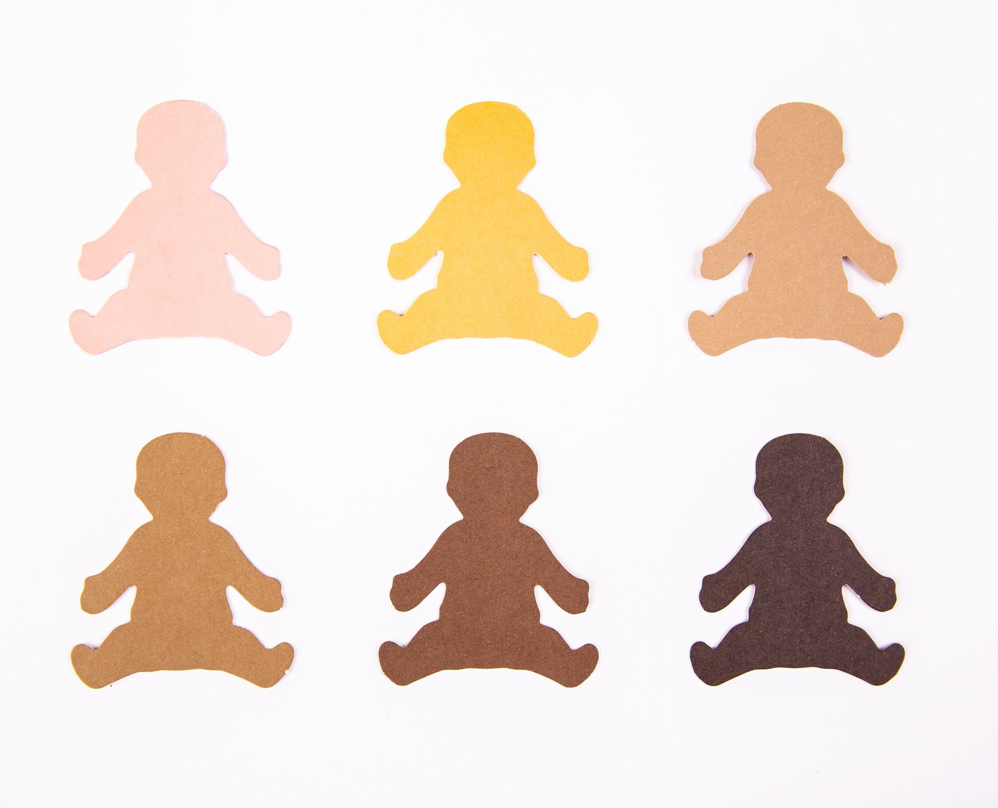 Friendship Colour Paper Family Shapes - Pack of 150