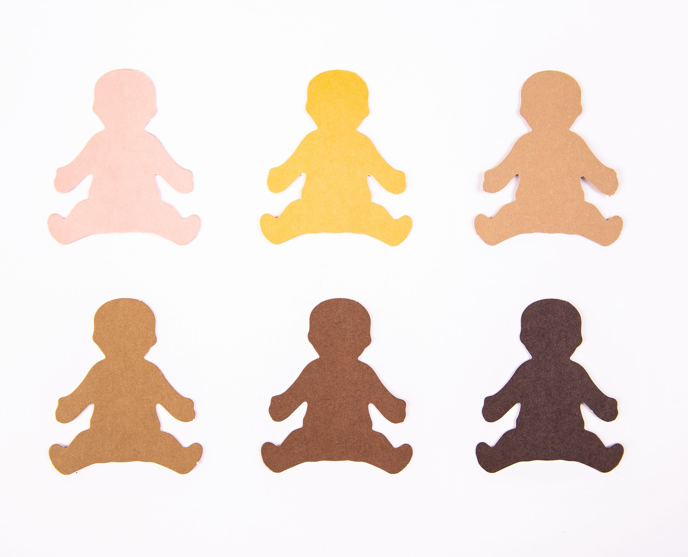 Friendship Colour Paper Family Shapes - Pack of 150