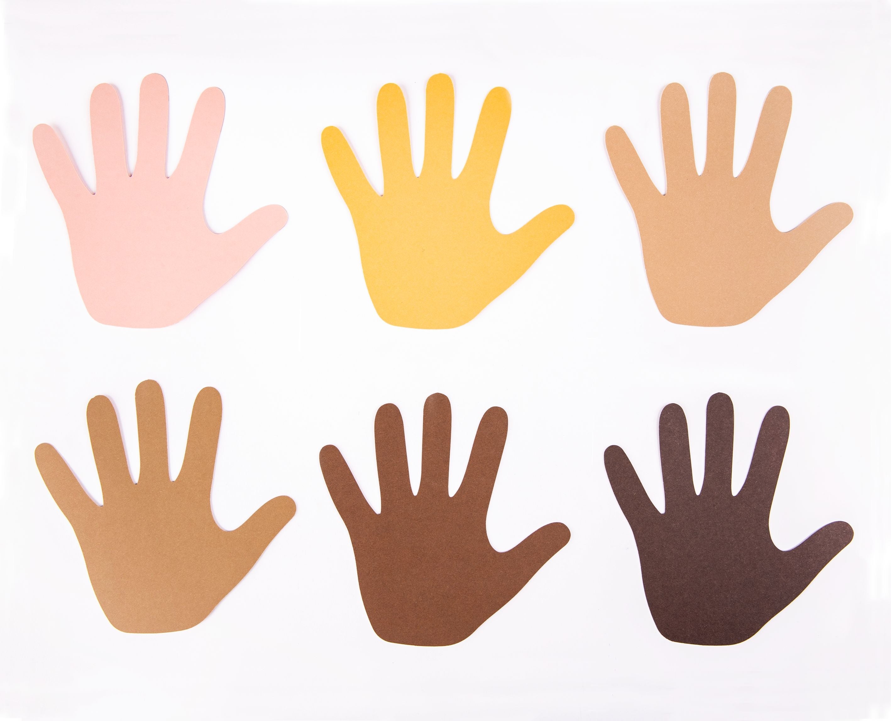Friendship Colour Paper Hands - Pack of 30