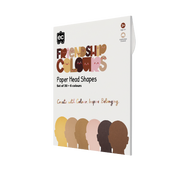 Friendship Colour Paper Heads - Pack of 30