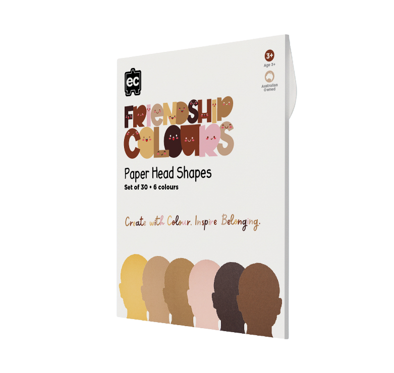 Friendship Colour Paper Heads - Pack of 30