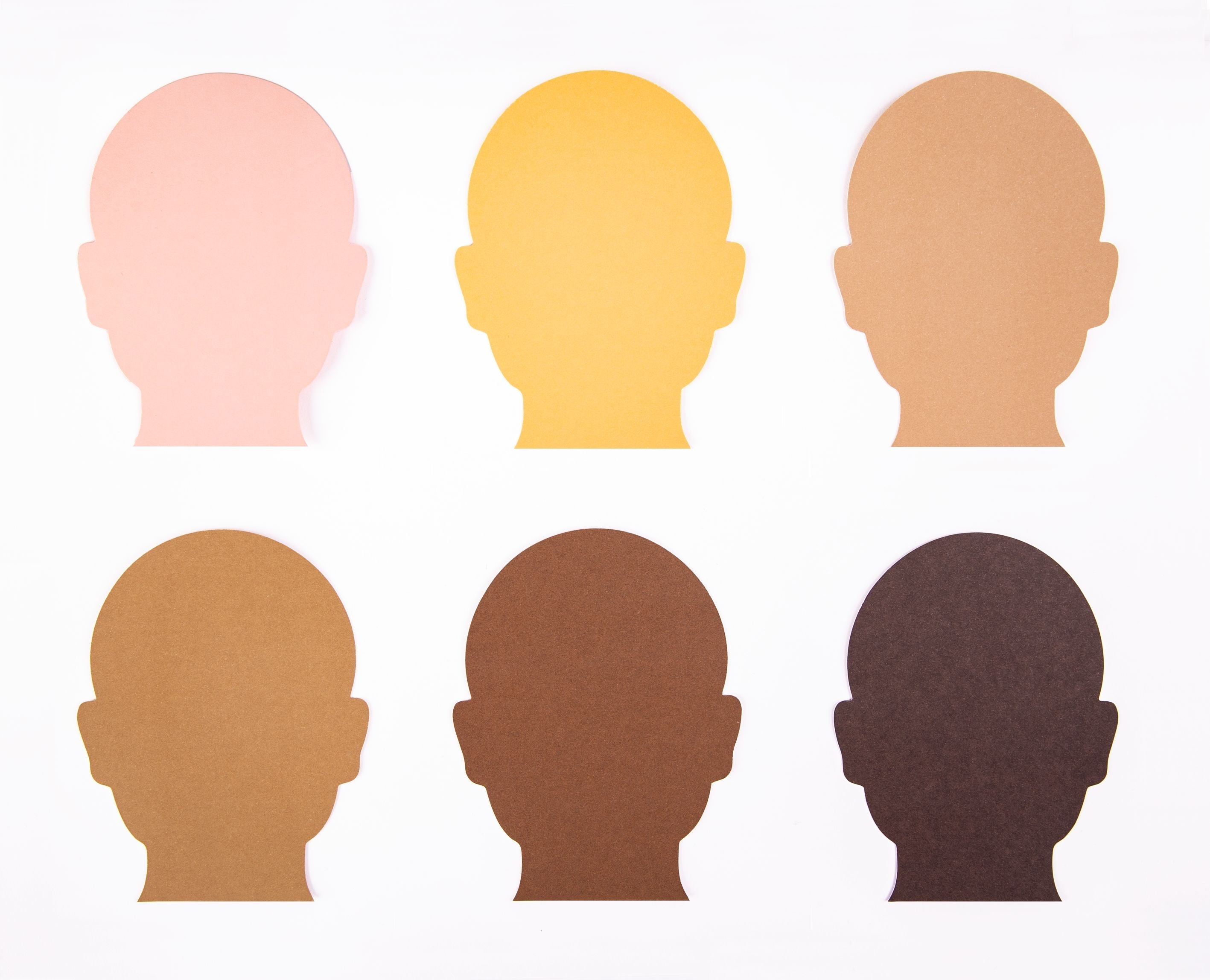 Friendship Colour Paper Heads - Pack of 30